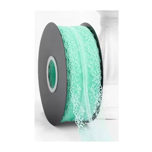 Foto - Scrapbooking dantelă - Verde deschis, 45 metri
