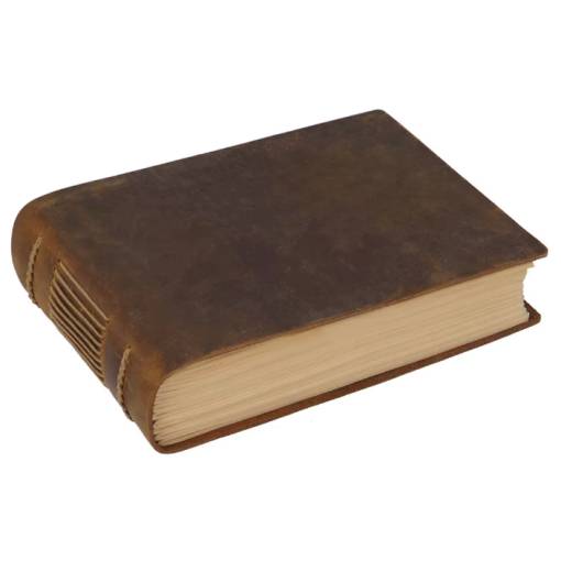 Foto - Album de scrapbooking cu coperti din piele - Marron