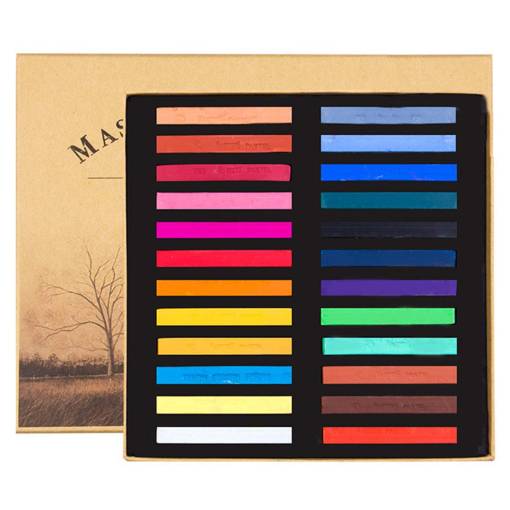 Foto - Scrapbooking creioane pastelate - 24 culori