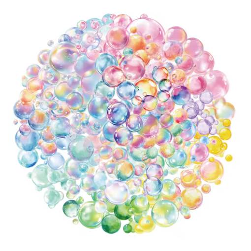 Foto - Autocolante Scrapbooking - Bule colorate, 50 bucăți