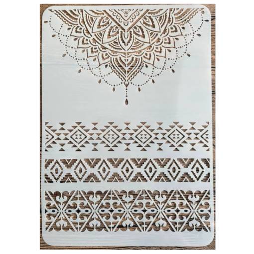 Foto - Scrapbooking șablonă mare pentru desen - modele Mandala