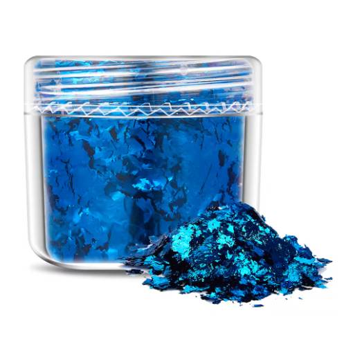 Foto - Decorațiuni de scrapbooking din folie metalică - Albastru închis, JB01