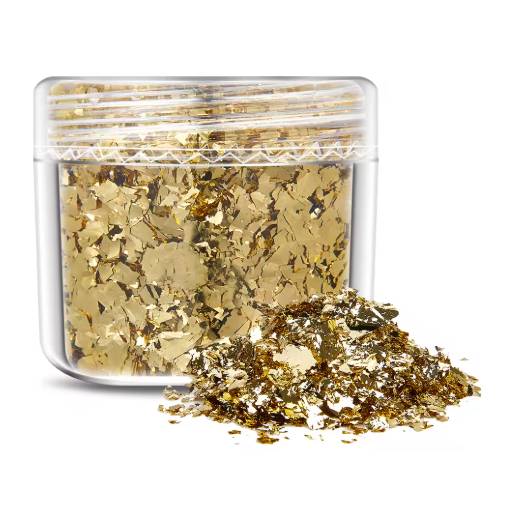 Foto - Decorațiuni de scrapbooking din folie metalică - Aur, JB02