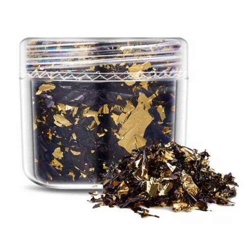 Foto - Decorațiuni de scrapbooking din folie metalică - Aur bronz, JB04