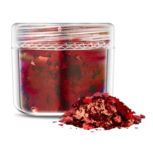 Foto - Decorațiuni de scrapbooking din folie metalică - Roșie, JB07