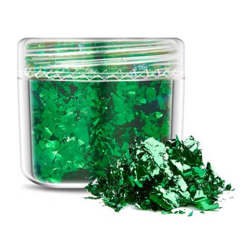 Foto - Decorațiuni de scrapbooking din folie metalică - Verde închis, JB11