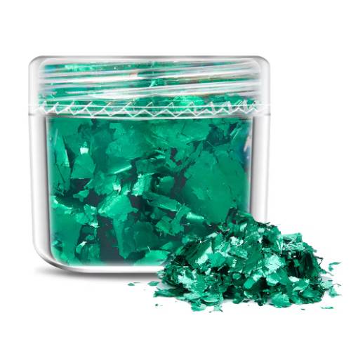 Foto - Decorațiuni de scrapbooking din folie metalică - Verde, JB21