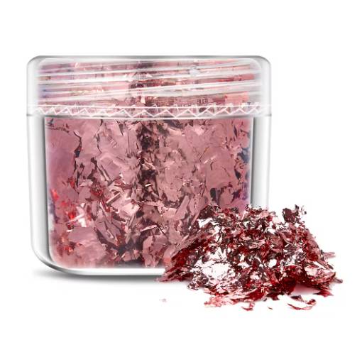 Foto - Decorațiuni de scrapbooking din folie metalică - Roz deschis, JB23