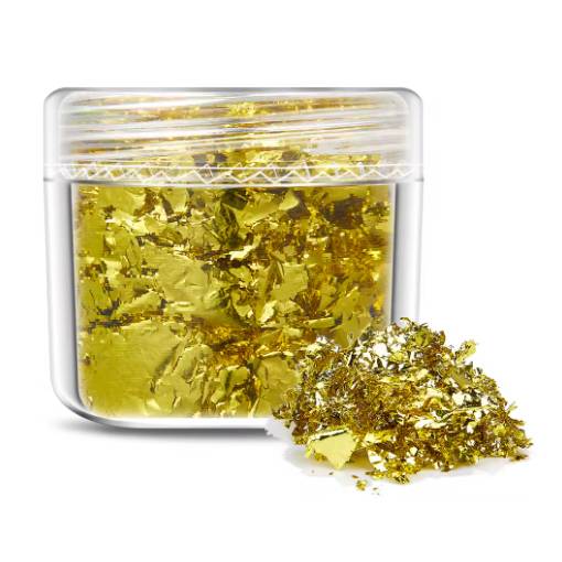 Foto - Decorațiuni de scrapbooking din folie metalică - Galben, JB24