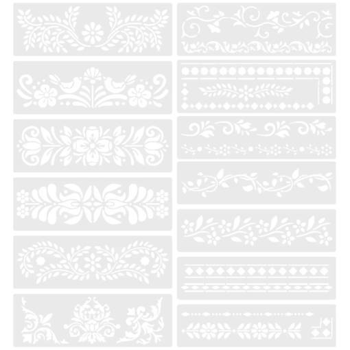 Foto - Set de șabloane pentru scrapbooking - Pe margini, 13 bucăți