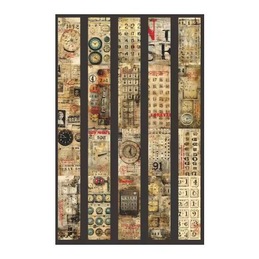 Foto - Scrapbooking Vintage bandă adezivă - Calendar 06, 2 metri