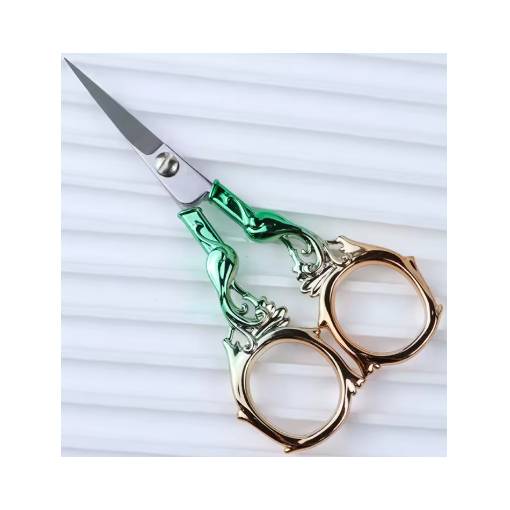 Foto - Scrapbooking unelte metalice cu fenix - Verde cu aur roz