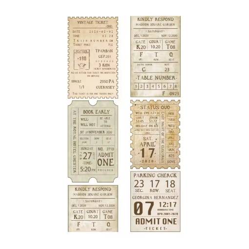 Foto - Scrapbooking Vintage bandă adezivă - Etichete, 02